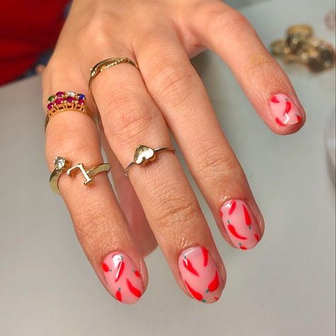 HARD AS NAILS STUDIO on Instagram: “She’s hot as red hot chilli peppers 🌶 ⁣ ⁣ Nails by one of new members Milli- use think link in bio to book in with her, you won’t regret…” Red Hot Chilli Peppers, Chilli Peppers, Nail Art Set, Pastel Nails, Nail Studio, Minimalist Nails, Fire Nails, Dream Nails, Funky Nails