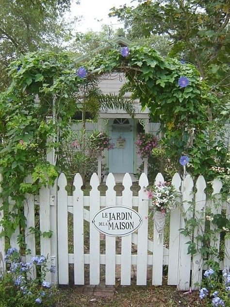 Wooden Garden Fence, Boothbay Harbor, Quaint Cottage, Fence Styles, White Picket Fence, Little Cottage, Picket Fence, Wooden Garden, Garden Fence