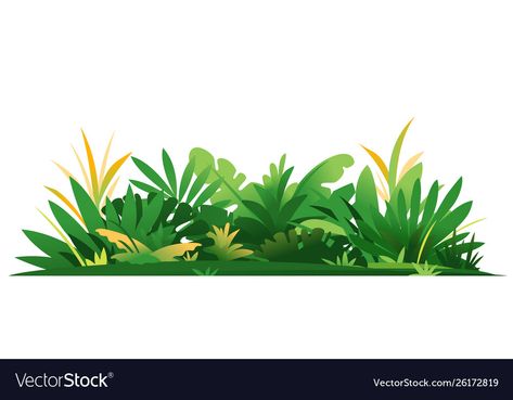 Ground Plants Drawing, Jungle Plants Drawing, Vegetation Illustration, Ground Illustration, Cacing Tanah, Jungle Drawing, Jungle Cartoon, Grass Illustration, Rainforest Theme