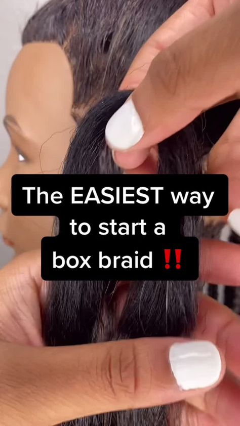 Box Braids Tutorial, Braids Tutorial, Ladies Hairstyles, Braid Videos, Face Ideas, Big Box Braids Hairstyles, Homemade Hair, Twist Braid Hairstyles, Hair Braid Videos