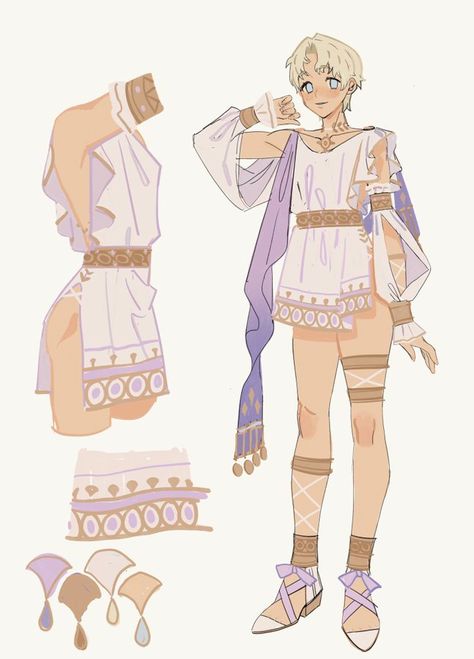 Roman Clothing, Greek Outfit, Roman Clothes, Greek Clothing, Arte Inspo, Drawing Clothes, Character Creation, Fantasy Clothing, Fantasy Fashion