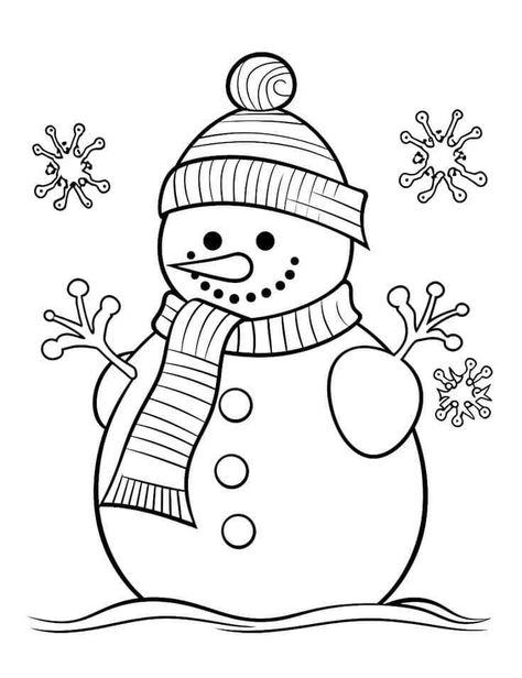 Snow Man Coloring Page, Free Snowman Coloring Pages For Kids, Coloring Pages Winter Free Printable, Winter Color Pages Free Printable, Snowmen Coloring Pages Free Printable, Whoville Coloring Pages, Snowman Coloring Sheet, Preschool Winter Coloring Pages, Christmas Coloring Pictures Free Printable