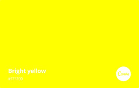 Bright Yellow Meaning, Combinations and Hex Code - Canva Colors Color Palette Codes, Canva Color Palette Codes, Yellow Meaning, Canva Color Palette, Canva Colors, Shades Of Yellow Color, Rgb Color Codes, Japanese Cherry Tree, Yellow Palette