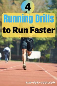 Follow these tips on how to run faster and try adding one of these speed drills to your training regimen 1-2 days per week.  #runfaster  #improvespeed Runner Problems, Improve Running Speed, Strength Exercises For Runners, Ironman Triathlon Training, Exercises For Runners, How To Get Faster, Running Drills, Speed Workout, Speed Drills