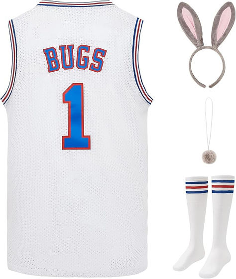 Bugs bunny costume Couple Halloween Costumes Basketball, Bugs Bunny Costume, Bugs And Lola, Cute Couples Costumes, Mens Fancy Dress, Bunny Man, Bunny Ears Headband, Looney Tunes Bugs Bunny, 90s Memories