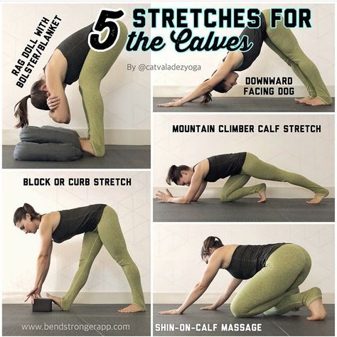 Yoga Poses For Back, Yoga Ashtanga, Bedtime Yoga, Calf Stretches, Yoga Breathing, Latihan Yoga, Yoga Beginners, Stretch Yoga, Yoga For Back Pain