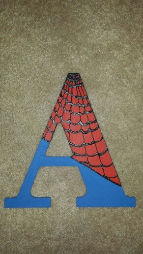 Spiderman Letter Spider Man Theme Bedroom, Diy Spider Man Shirt, Spider Man Letters Diy, Spider Man Party Decoration, Spiderman Bedroom Ideas Diy, Spiderman Letters Diy, Spiderman Theme Bedroom, Spiderman Theme Room, Diy Spider Man Decorations