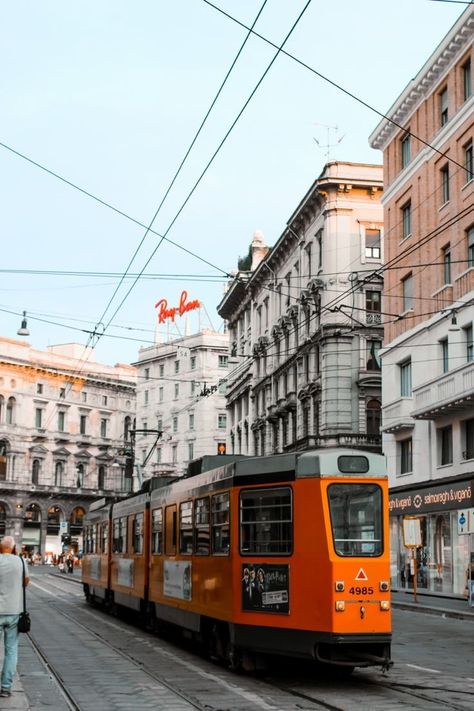 Milano tram million places Milan Wallpaper City, City Life Milano, Milano Aesthetic, Milan Photography, Milan Aesthetic, Day In Milan, Trip Italy, Milan Wallpaper, Milan Travel