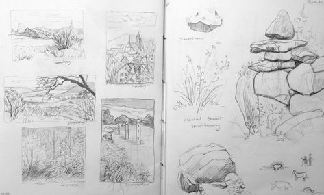 Taking time for drawing – Sketchbook Fundamentals is back! – Julia Bausenhardt Sketching For Beginners, Trees Architecture, How To Draw Anything, Learn To Sketch, Draw Anything, Sketchbook Tour, Spring Plants, Watercolor Palette, Sketchbook Pages