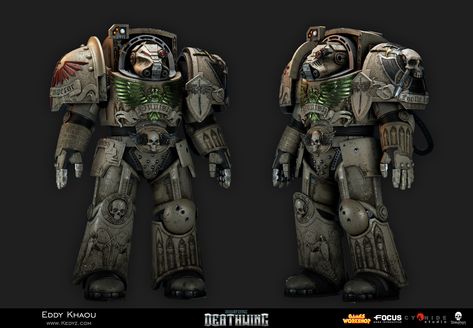 ArtStation - Space Hulk Deathwing - Terminator Nathum, Eddy Khaou Deathwing 40k, Warhammer Terminator, Ultramarines Terminator, Thousand Sons Terminator 40k, Marine Costume, Space Hulk Terminators, Terminator Armor, Terminator T-3000, Space Hulk Deathwing