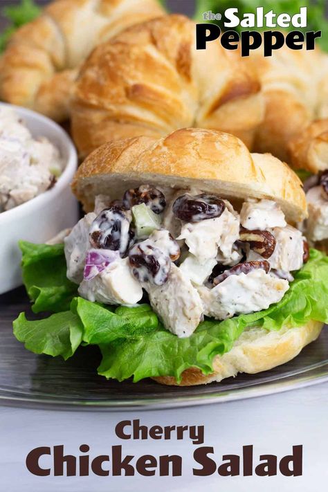 Chicken Salad With Dried Cherries, Cherry Chicken Salad Recipe, Cherry Chicken Salad, Blue Cheese Chicken, Smoked Chicken Salad, Cold Salad Recipes, Split Chicken Breast, Best Chicken Salad Recipe, Rotisserie Chicken Salad