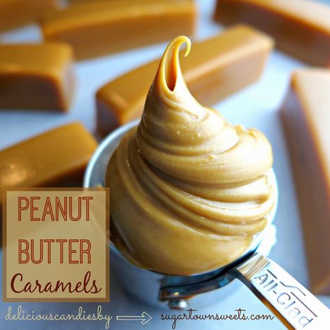 Butter Caramel Recipe, Mary Jane Candy, Caramel Candies Recipe, Creative Treats, Peanut Butter Kiss, Peanut Butter Caramel, Goat Milk Recipes, Easy Candy Recipes, Caramel Recipe