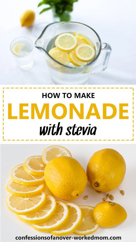 How to Make Lemonade with Stevia for a Delicious Summer Drink Stevia Lemonade Recipe, Sugar Free Lemonade Recipe, How To Make Lemonade, Sugar Free Lemonade, Stevia Recipes, Yummy Summer Drinks, Homemade Lemonade Recipes, Lemonade Concentrate, Creamy Smoothies