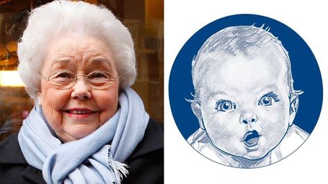 There are worse ways to be remembered into perpetuity but I honestly cannot think of one better than being the original Gerber baby. #babyfood #nostalgia #googoogaga Cook Pictures, 50 Years Anniversary, Gerber Baby, Healthy Babies, 90th Birthday, Years Younger, Baby Hacks, Baby Pictures, Funny Moments