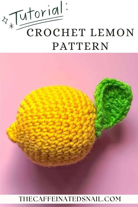 If you're looking for a fun and easy project to work on, why not try making my Crochet Lemon Pattern? Whether you want to create a cute accessory or add some fruity decor to your home, this crochet lemon pattern is perfect for beginners and experienced crocheters alike. Crochet Lemon Pattern Free, Crochet Lemon Pattern, Crochet Lemon, Lemon Pattern, Lemon Patterns, Scrumptious Desserts, Amigurumi Free, Amigurumi Free Pattern, Learn To Crochet