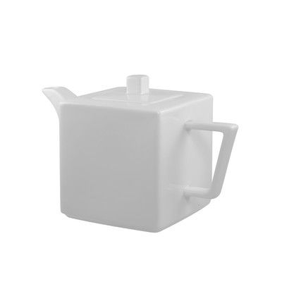 Ten Strawberry Street's  Whittier Square Teapot ... square white teapot with angular handle, porcelain 10 Strawberry Street, Stoneware Teapot, Ceramic Framed, Coffee Server, Porcelain Teapot, Chocolate Pots, Tea Pot Set, Pot Sets, China Porcelain