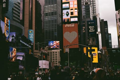 New York In Winter, Times Square New York City, Kodak Gold 200, Kodak Gold, On Film, Digital Camera, Times Square, York City, New York City