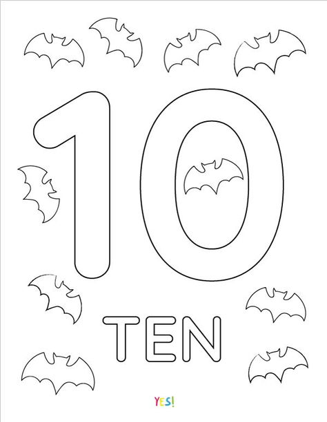 Number 10 Coloring Page, Number 10 Crafts For Preschool, Number 10 Activities, Numbers Coloring Pages 1-10, Number 10 Activities For Preschool, Number 10 Worksheet Preschool, Numbers 1-10, Numbers Preschool Printables, Numbers Coloring Pages