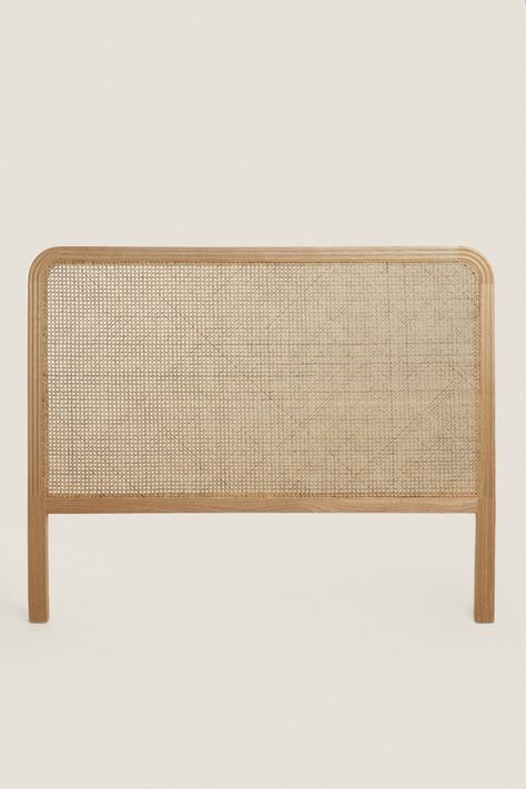 Bedding Collection | ZARA United States Plywood Headboard, Rattan Bedroom, Boho Headboard, Rattan Bed, Rattan Headboard, Wicker Headboard, Headboard With Lights, Modern Headboard, Oak Bedside Tables