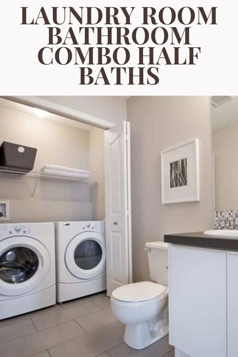 Half Bath Laundry Room Combo, Small Bathroom Laundry Combo, Bath Laundry Combo, Bathroom And Laundry Room Combo, Bathroom Laundry Room Combo, Laundry Combo, Laundry Bathroom Combo, Laundry Room Bathroom Combo, Bathroom With Laundry