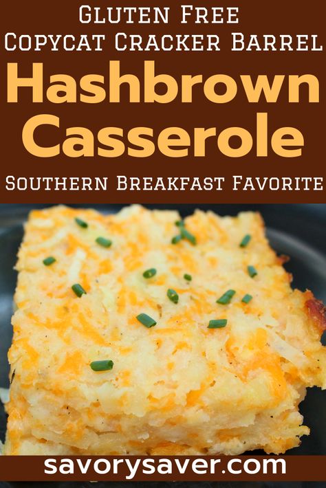 Cracker Barrel Breakfast, Easy Hashbrown Casserole, Hashbrown Casserole Easy, Hashbrown Casserole Recipe, Hashbrown Casserole, Gluten Free Crackers, Bacon Sausage, Breakfast Casserole Easy, Gluten Free Recipes For Breakfast