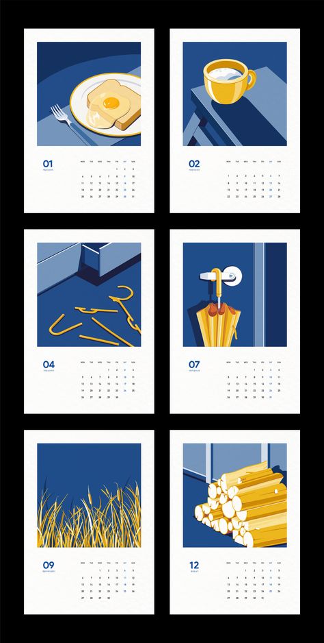 [notefolio] 2021 calendar : Indigo by HEE SEUNG #notefolio #illustration #illustrator #art #artist #artwork #design #designer #drawing #digitalart #poster #typography #graphicdesign #motiongraphic #uxdesign #노트폴리오 #일러스트레이션 #일러스트 #디자인 #그림 #공예 #드로잉 #디지털아트 #포스터 #편집디자인 #타이포그래피 #그래픽디자인 #모션그래픽 Creative Calendar Design Inspiration, Calendar Inspiration Design, Graphic Design Calendar Ideas, Calendar Illustration Ideas, Calender Design Ideas Creative, Calendar Ideas Design, Cute Calendar Design, Calendar Design Ideas Creative, Creative Calendar Design