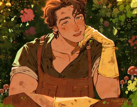 Sin on Twitter: "🌻Ye ole Julian 👨‍🌾🌻 #oc #art… " Flowers, Brown Hair, Art, Instagram, Hair, Oc Art, Twitter