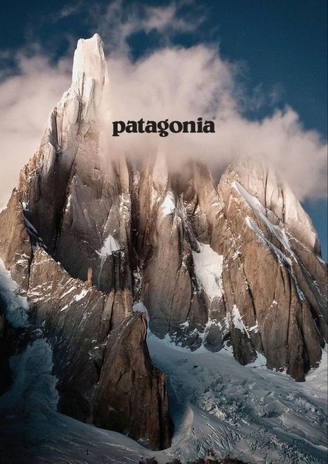 Plakat Design Inspiration, Patagonia Mountains, Outdoor Magazine, Vintage Poster Design, Vintage Patagonia, Nature Posters, New Poster, Pin Board, New Wall