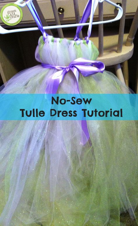 Tutus, Tulle Dress Diy, Tulle Ideas, Tulle Projects, Diy Tutu Dress, Tulle Crafts, Green Crafts For Kids, Diy Tulle, Diy Tutu