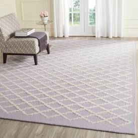 Safavieh Lavender Cambridge CAM137 rug - Transitional Rectangle 4' x 6' Lavender Rug, Artisan Tiles, Tile Rug, Trellis Design, Geometric Tiles, Moroccan Tile, Room Style, Geometric Area Rug, Ivory Rug