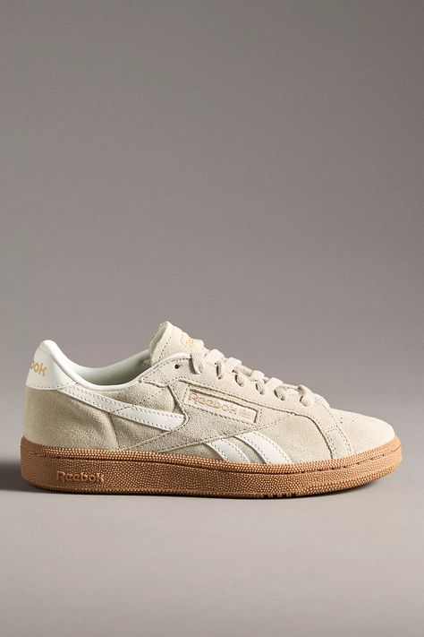 Reebok Club C Grounds Sneakers | Anthropologie Reebok Sneakers Woman, Shoes Reebok, Shoes Unique, Reebok Sneakers, Reebok Club C, Club C, Casual Sneakers Women, Everyday Shoes, Tie Styles