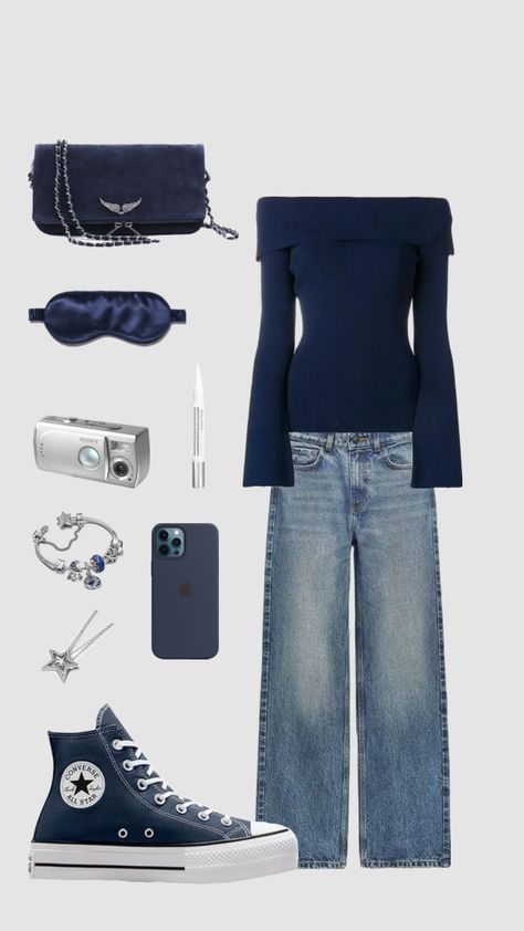 Outfit inspo #outfitinspo #vintage #beauty #vibes #navy #outfit Navy Converse Outfit, Stockholm Outfit, Parisian Wardrobe, Beauty Vibes, Downtown Outfits, Navy Outfit, Stockholm Style, Uggs Outfit, Vanilla Girl