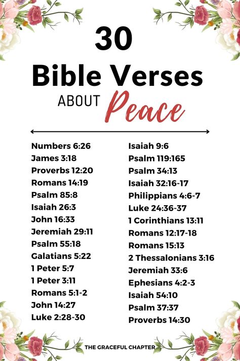 Peace Bible Study, Peace Scripture Bible Verses, List Of Bible Verses By Topic, Bible Chapters To Read, 365 Bible Verses, Verses About Grace, Verses On Peace, Peace Bible Verses, Bible Verses For Peace