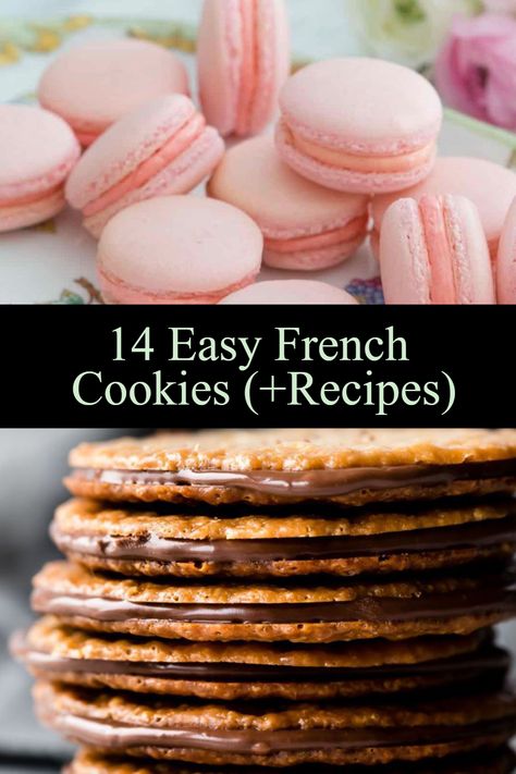 French Biscuits Cookies, French Inspired Desserts, Simple French Desserts, How To Make French Pastries, Classic French Pastries, Easy European Desserts, Easy French Cuisine Recipes, French Petit Fours, French Snacks For Kids