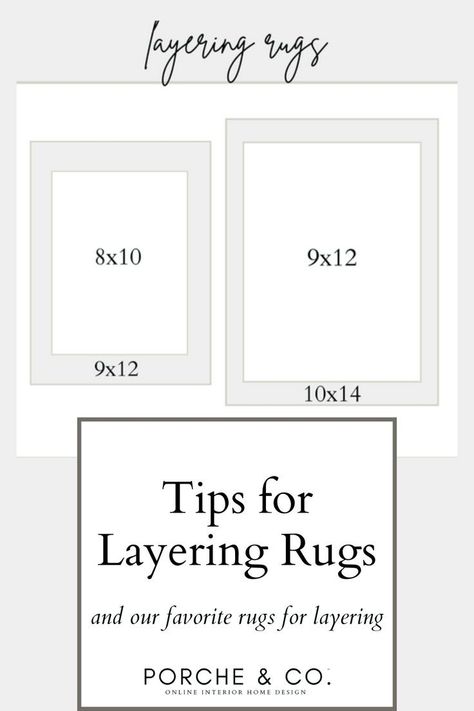 In the blog from interior designers Porche & Co, we are sharing how to layer rugs. You will find our best tips for adding layered rugs to your room decor. We have included some of our favorite rugs for layering, home decor tips for sizes of rugs to layer and more. Head to to the blog for these home decor tips. Layered Rug Dining Room, Two Rugs In One Room, Layered Rugs Bedroom, Layered Rugs Living Room, Layer Rugs, Layering Rugs, Living Room Rug Size, Different Home Decor Styles, Rug Placement