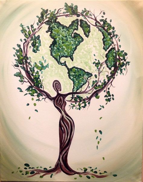 Earth Art Drawing, Earth Day Drawing, Earth Day Posters, Earth Drawings, Earth Poster, Recreation Therapy, Radha Painting, Fairy Drawings, Paint Parties