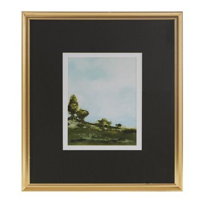 Bring a touch of tranquility to your home with the Martha Stewart across the plains framed double matte wall art by artist Delsie walters. This framed wall art features a beautiful printed landscape in green and blue tones, placed under the glass in a contrasting double matte that highlights the artwork, for a charming yet elevated and unique update. A gold frame adds rich luster and added dimension for the finishing touch, while two d-rings on the reverse make it easy to hang on your wall. Part Plain Frames, Abstract Art Landscape, Landscape Wall, Landscape Walls, Landscape Wall Art, Landscape Prints, New Wall, Blue Tones, Glass Wall Art