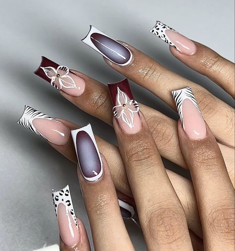 ig: nailsxomari Photoshoot Nails, Uni Nails, Work Nails, Fall Acrylic Nails, Short Square Acrylic Nails, Long Square Acrylic Nails, Acrylic Nails Coffin Short, Brown Nails, Square Acrylic Nails