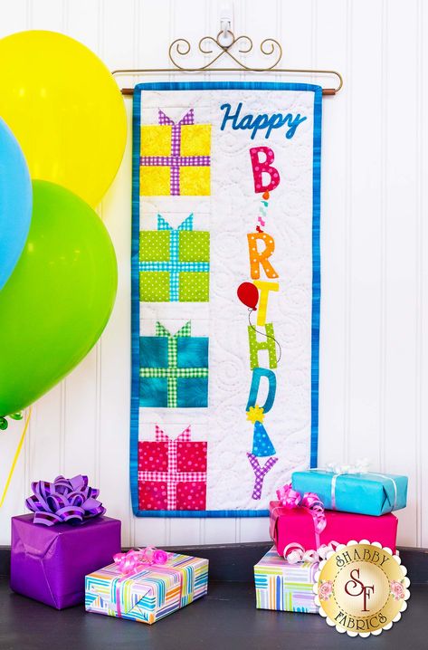 Happy Birthday Wall Hanging Kit - Laser-Cut | DIY Birthday Party Decor Shabby Fabrics Happy Birthday Friendship, Birthday Pennant Banner, Happy Birthday For Her, Happy Birthday Typography, Happy Birthday For Him, Diy Birthday Banner, Happy Birthday Best Friend, Birthday Wall, Happy Birthday Girls