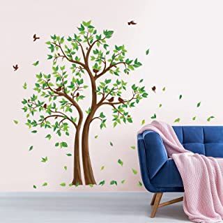 Amazon.co.uk : Tree Wall Sticker Bird Wall Decals, Tree Branch Wall, Wall Decals For Bedroom, Flower Wall Decals, Tree Wall Stickers, Mirror Stickers, Tv Background, Wall Stickers Living Room, Tree Wall Decal