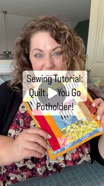 Chelsea Swindle on Instagram: "I taught you quilt as you go a few days ago and now it’s time to turn that beautiful square of quilting into a project!  This adorable little potholder takes no time to make, and will cheer up your kitchen in a flash! Make sure you use the materials I direct you to in the video to ensure that you do not burn your hands!   Insul-Fleece Link: https://amzn.to/4dn9YVC  #quiltasyougo #potholder #sewingismyhobby #learntosew #sewingdiy #hobbies #diy #crafty #homesteading #rainbow #sewingtutorial #craftingtutorial" Diy Quilted Potholders, Quilt As You Go Potholder Tutorial, Quilted Pot Holders Patterns Free, Potholders To Sew, Potholders To Sew Free Pattern, Quilted Potholder Tutorial, Potholder Patterns Free, Potholder Tutorial, Quilted Potholder Pattern