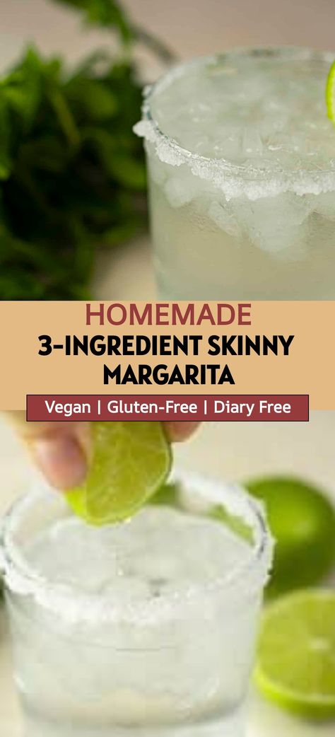 Looking for a yummy drink that's light on calories? Try this simple skinny margarita recipe! It's full of fresh flavors and you won't even miss the extra calories. Once you try this skinny margarita, you'll never want to go back to using a margarita mix again! Margarita Mix Homemade, Clean Margarita Recipe, Easy Healthy Margarita Recipes, Easy Margarita Recipes Pitcher, Easy Margarita Recipes On The Rocks, Minute Maid Margarita Recipe, Weight Watcher Margarita, Organic Margarita Recipe, Crystal Light Margarita Recipe