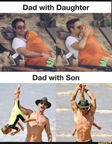 Dad with Daugfter Dad with Son – popular memes on the site iFunny.co #tonystark #celebrities #feature #featureworthy #alternatefeatures #dads #thor #ironman #dad #daugfter #son #pic Laughing Funny, Dad Jokes Funny, 밈 유머, Funny Marvel Memes, Humor Hilarious, Quotes Humor, Dc Memes, Foto Tips, 웃긴 사진