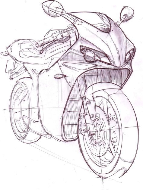 Motorbike Drawing, Cycle Painting, Motorbike Art, Anime Karakterek, Motorcycle Drawing, Bike Drawing, Bike Sketch, Motorcycle Illustration, Motorbike Design