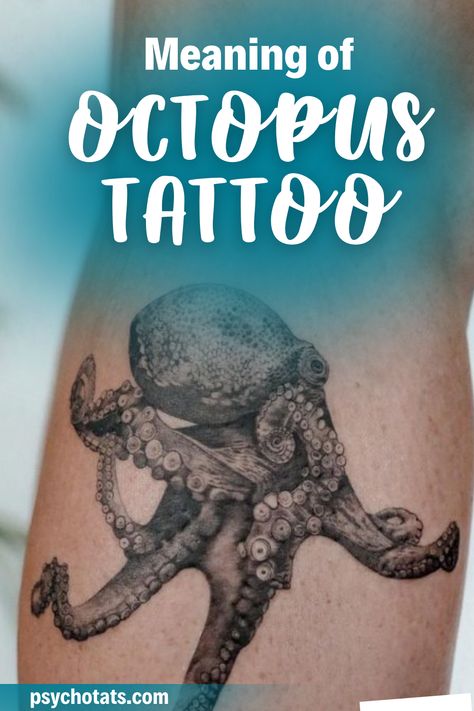 Anchor With Octopus Tattoo, Negative Space Octopus Tattoo, Octopus Tattoos Meaning, Octopus And Compass Tattoo, Cool Octopus Tattoos, Unique Octopus Tattoo, Octopus Shoulder Tattoo For Women, Giant Pacific Octopus Tattoo, Octopus Tattoo Meaning