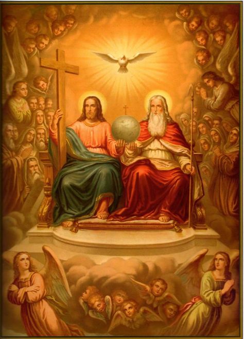 ...and is seated at the right hand of God the Father almighty; concluding the Sixth Article of the Apostles' Creed. Image Of Jesus, Panna Marie, مريم العذراء, Our Father Who Art In Heaven, Religious Pictures, Catholic Images, Pictures Of Jesus Christ, Jesus Christ Images, Religious Images