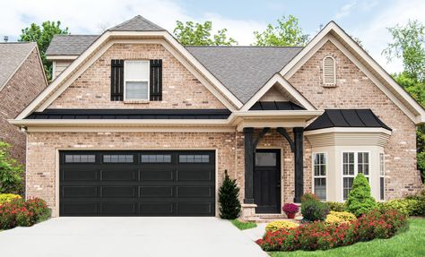 Faux garage door windows