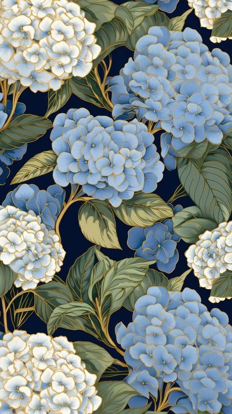 Pandas, Blue Hydrangea Wallpaper Iphone, Hydrangea Wallpaper Backgrounds, Blue Screen Wallpaper, Hydrangea Wallpaper Iphone, Hydrangea Background, Wallpaper William Morris, Iphone Wallpaper Pastel, Vintage Hydrangea