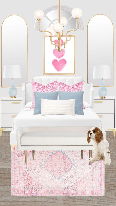 room Room Inspo Preppy, Shuffles Room, Luxury Dorm Room, Shuffles Preppy, Dorm Room Styles, Pink Dorm, Shared Girls Bedroom, College Room Decor, Dorm Inspiration