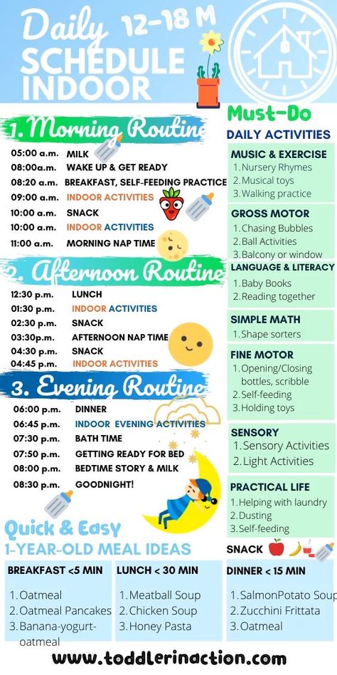 Toddler Schedule At Home, Routines Morning, Daily Routine Activities, Toddler Routine, Daily Routine Chart, Easy Toddler Meals, Baby Routine, Toddler Schedule, Baby Schedule